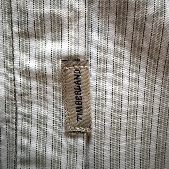 Timberland Men’s 100% Cotton Shirt Classic Regular Fit L G size Striped - Picture 9 of 14